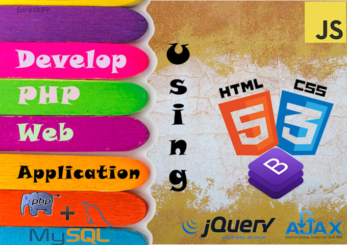Develop web application using php,html and bootstrap by Surath99 | Fiverr