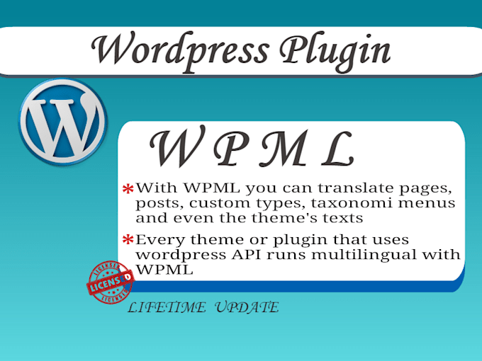 add wpml multilingual plugin on your wordpress website