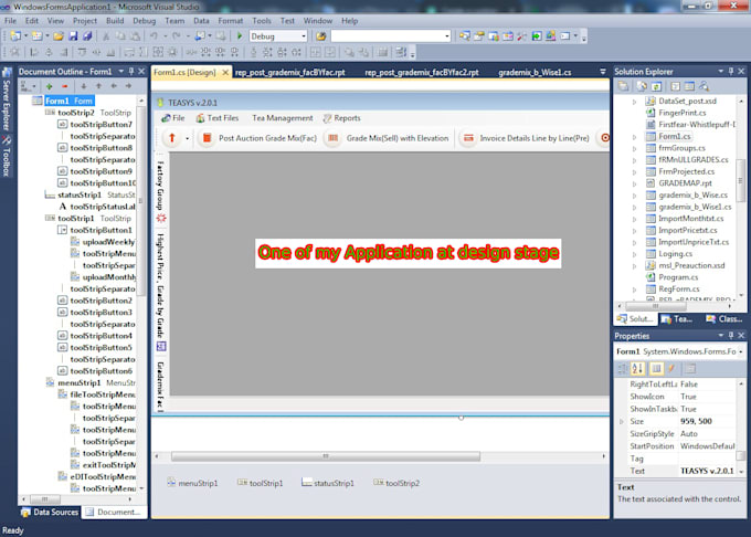 do desktop application development in with c sharp, windows forms, vb6, ms sql