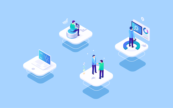do any isometric illustration design