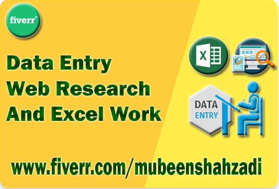 be your virtual assistant for data entry, web research and copy paste