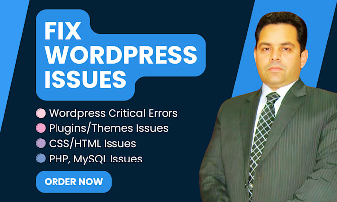 fix wordpress issues, critical errors, wordpress bug fix, wordpress help