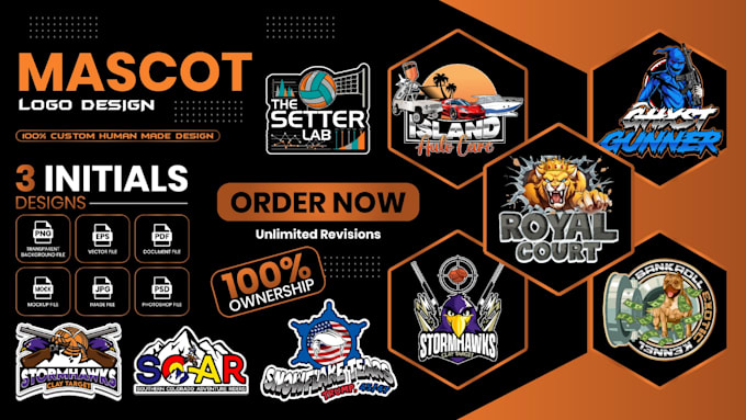 design a custom mascot logo for a streamer, twitch, esports