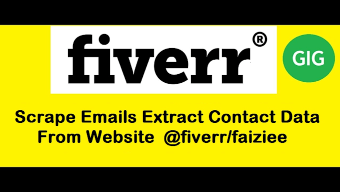 scrape emails and extract contact data from website