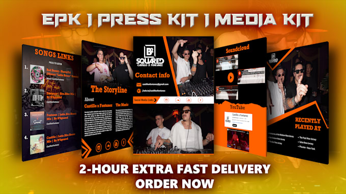 design media kit, epk, artist kit, press kit and music kit