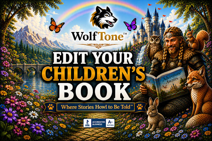 edit your childrens book and create room for illustrations