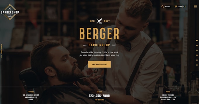 design modern clean professional website design