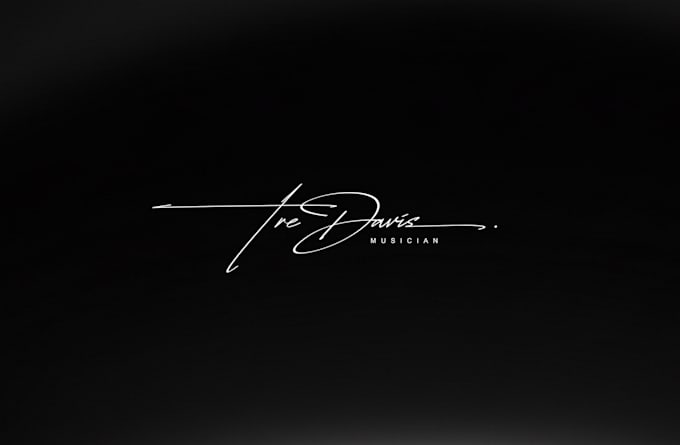 do clean name signature style logo design