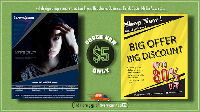 design all graphics like templates flyers brochures