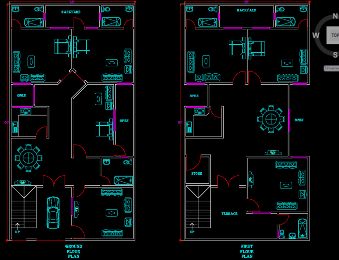 Design Autocad 2d And 3d House Plan By Wahabshaikh12 Fiverr