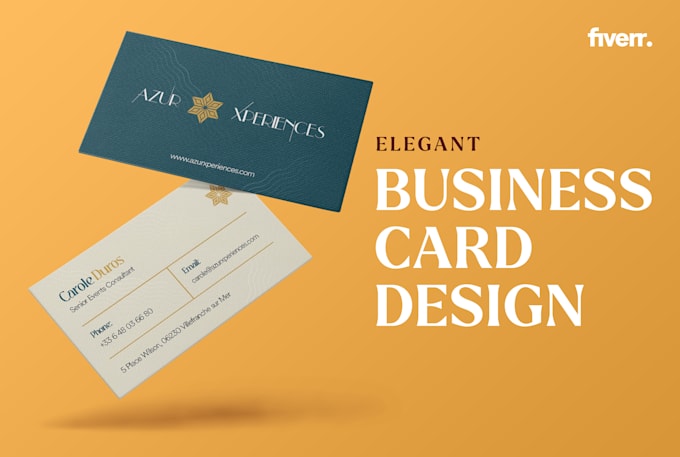 design elegant business card for you