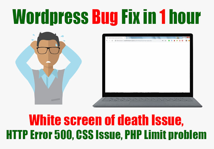 fix wordpress white screen error, white blank page issue, wsod issue asap