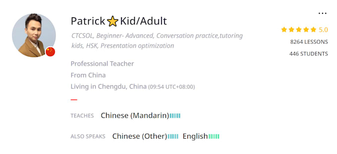 teach mandarin chinese to adults and kids