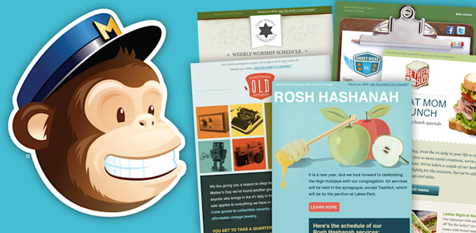 design responsive editable mailchimp template