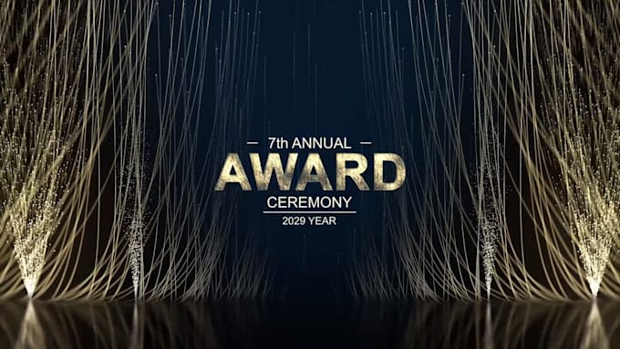 make a sparkling introduction at your award ceremony