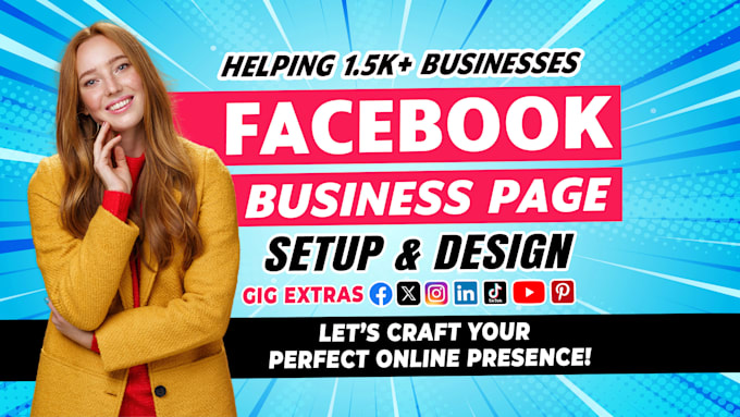 do facebook business page create and setup , social media accounts set up