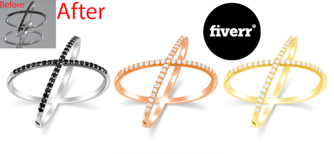 do jewelry photo editing or retouching like 3d quality
