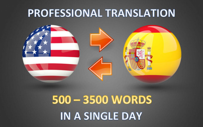 Translate From English To Spanish Or Vice Versa In A Day By Donalmendoz