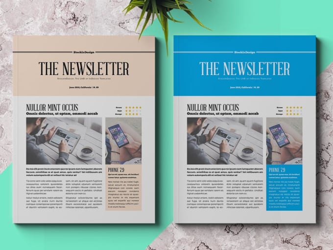 Create A Professional Newsletter Design Templates By Salespro3