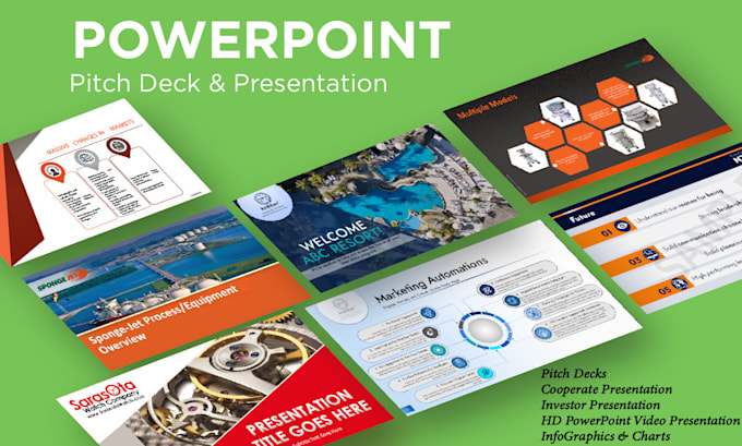 design a business powerpoint presentation n pitch decks
