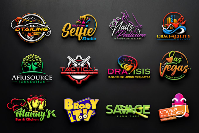 design custom 3d logo with copyrights