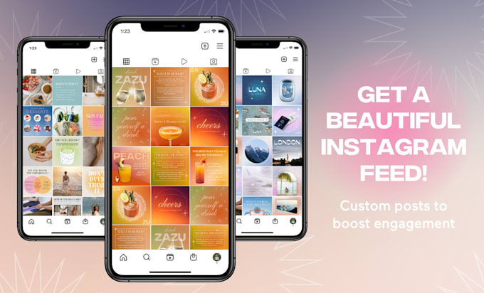 create custom instagram content for a beautiful feed