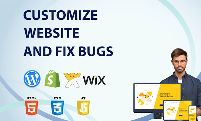 customize wordpress website shopify and wix