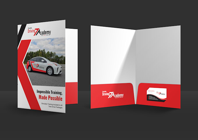 design presentation folder, custom folder, pocket folder or document folder