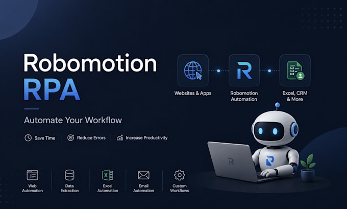 build rpa automation and robomotion workflows
