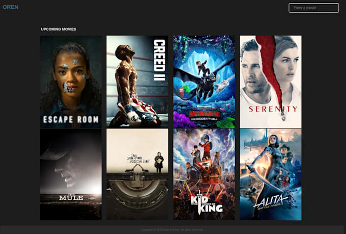 develop a nodejs movie streaming application