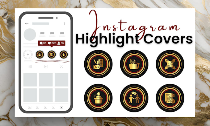 design professional instagram highlight icons