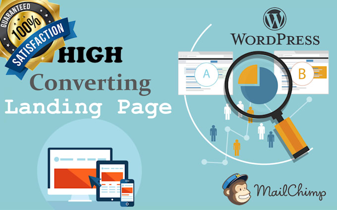 design wordpress landing page or squeeze page