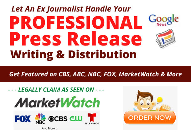 write your press release with press release distribution