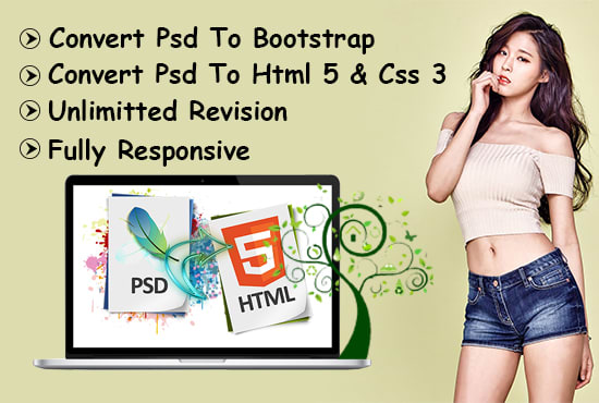 convert perfectly psd to html and fully responsive site