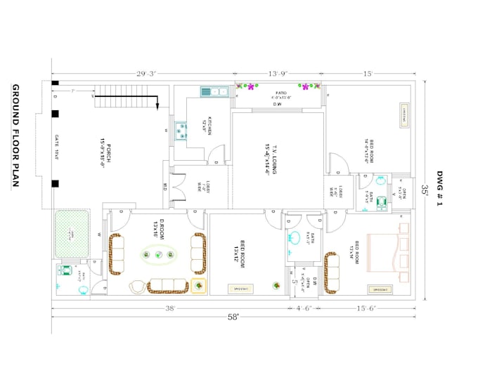 make architectural and civil drawing in autocad