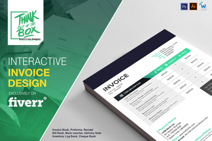 Create Professional Invoice Proforma Receipt Book Design By Abdulrs Fiverr Search more high quality free transparent png images on pngkey.com and share it with your friends. create professional invoice proforma receipt book design