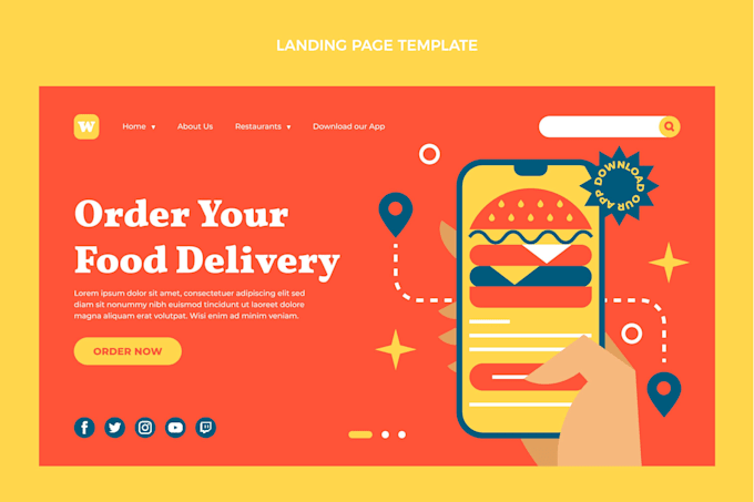 build restaurant booking website with online food order, delivery, pickup system