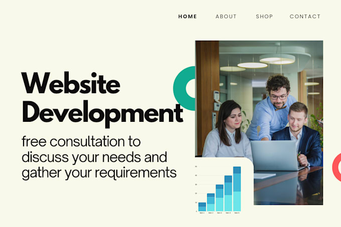 create and develop a tailored website