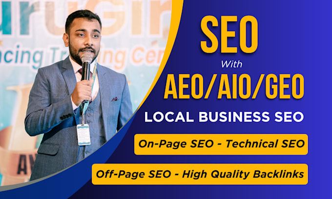 do on page optimization for website and local SEO service with geo, aeo, aio