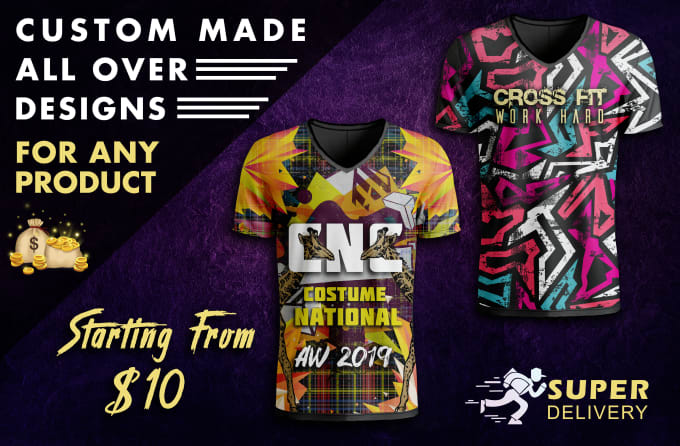 custom all over print shirts