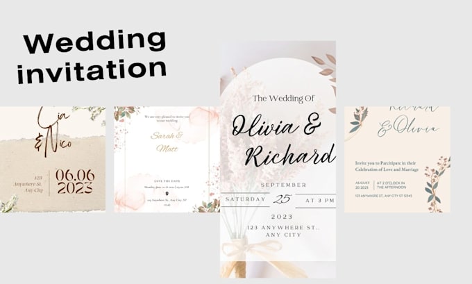 make your wedding, birthday, and other invitation cards