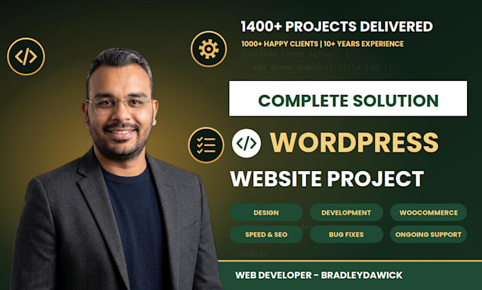 provide a complete solution for wordpress website project