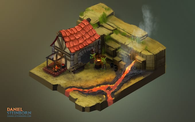 draw isometric art, assets or concepts for your game