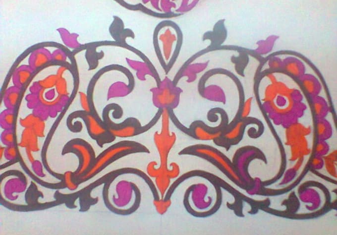 do hand embroidery and designing