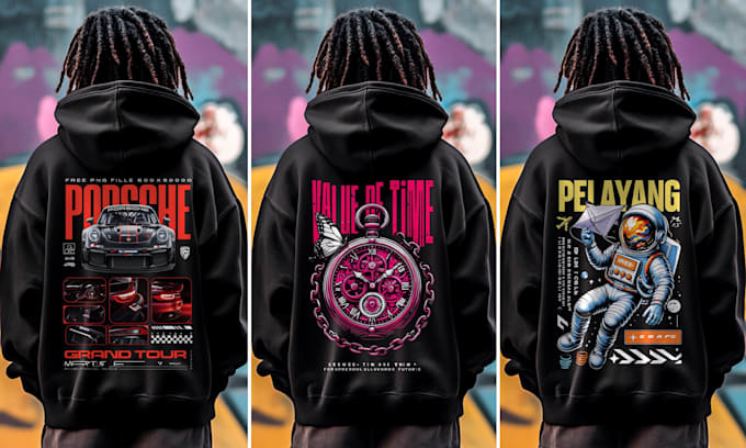 design custom streetwear t shirt with trendy and edgy graphics