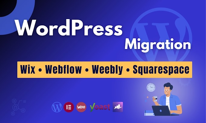 convert any wix, weebly, webflow, squarespace to wordpress website