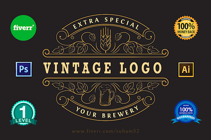 design awesome retro vintage logo design