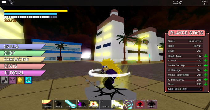 Roblox Dragon Ball Z Lvl Up By Legendplayyz