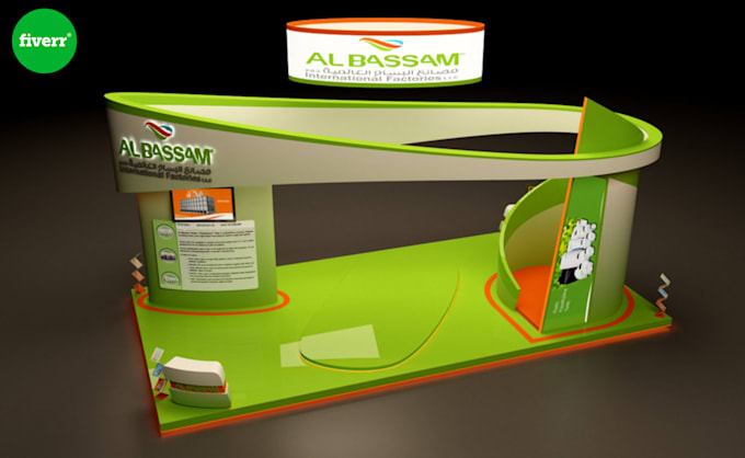 create 3d exhibition stand, kiosk design,booth