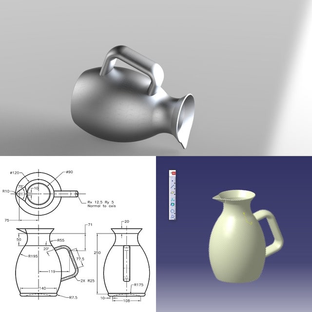 design 3d model for you sketch